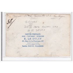 BIEVRES : photo format CPA, le deley, route de versailles et de vauboyen - etat
