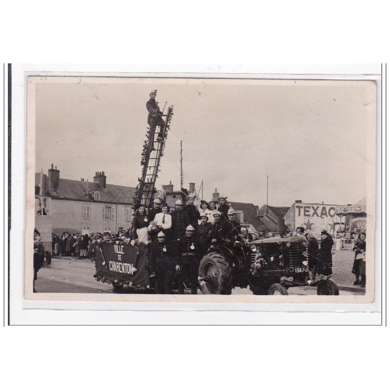 CHARENTON : pompiers, photo format CPA - tres bon etat