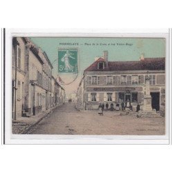 PIERRELAYE : place de la croix et vue victor-hugo (toillée) - tres bon etat