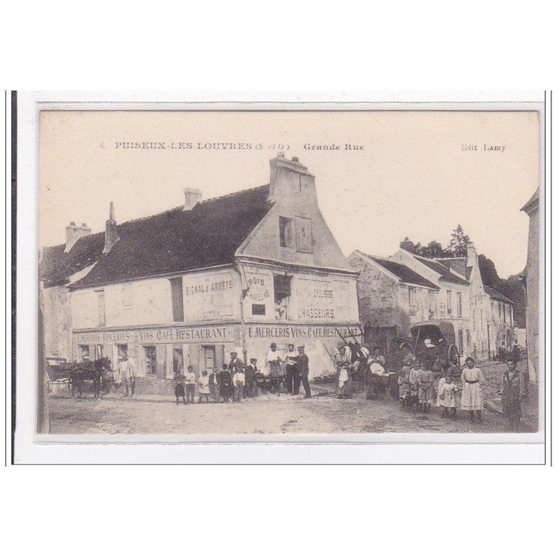 PUISEUX-les-LOUVRES : grande rue - tres bon etat
