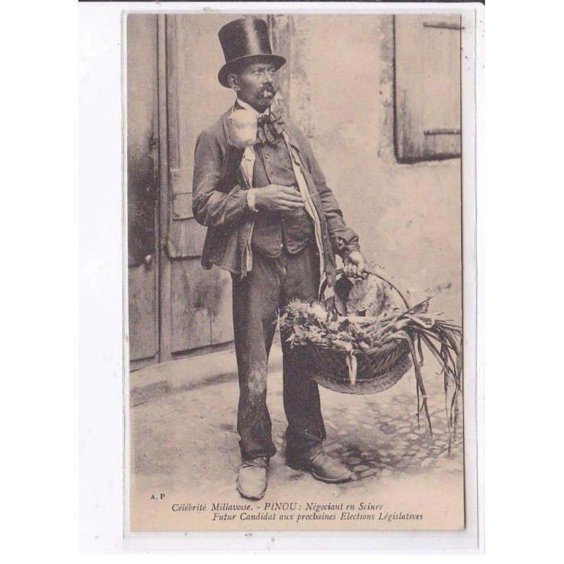 MILLAU: célébrité, pinou, négociant en sciure, futur candidat aux prochaines élections législatives - très bon état