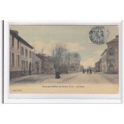 GRISY-les-PLATRES : la place (toillée) - tres bon etat