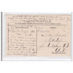 GOUSSAINVILLE : vue prise des prés (toillée) - tres bon etat