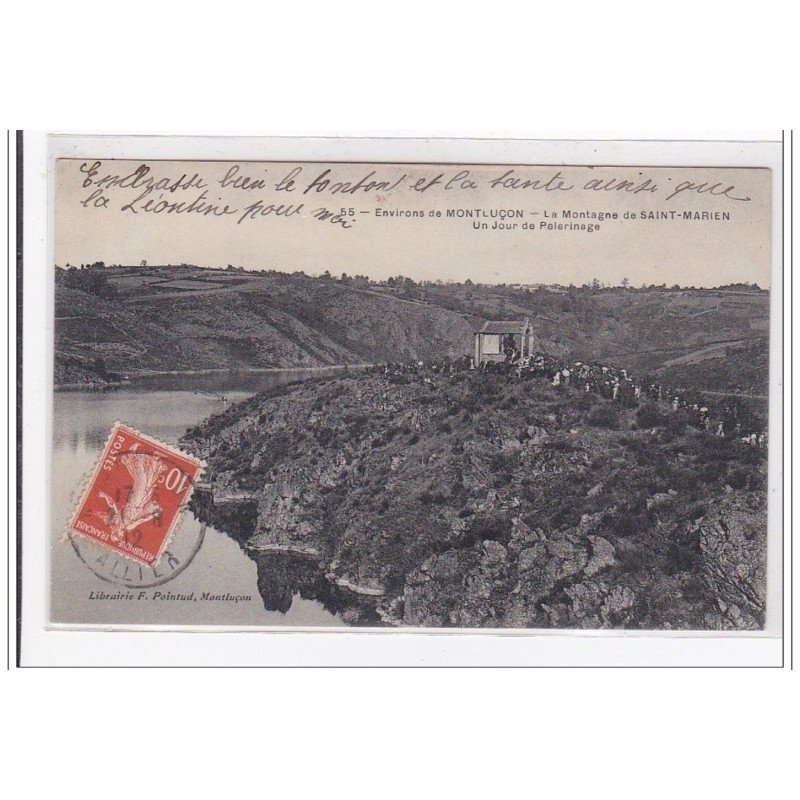 SAINT-MARIEN : la montagne de st-marien un jour de pelerinage - tres bon etat