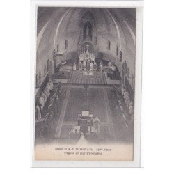 N.D. DE SAINT-LEI SEPT-FONS : abbaye, l'eglise un jour d'ordination - tres bon etat