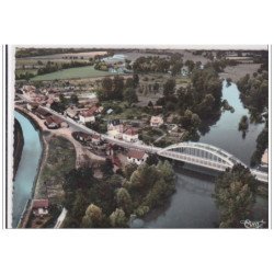 VALLON-en-SULLY : vue aerienne, le pont du cher - tres bon etat