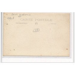 SAINT QUENTIN - CARTE PHOTO : Vins et Spiritueux en gros A. Benicourt - très bon état