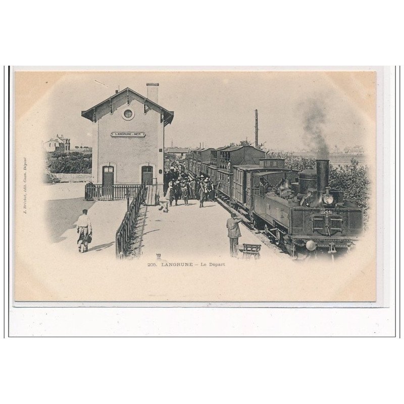 LANGRUNE : Le départ - LOCOMOTIVE - très bon état