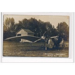 GRENOBLE : AVIATION - CARTE PHOTO Mai 1911 - très bon état