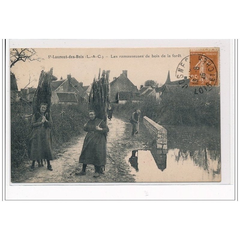 SAINT LAURENT DES BOIS : Les ramasseurs de bois de la forêt - très bon état