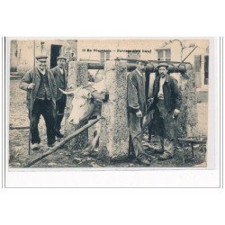 EN NIVERNAIS : Ferrage d'un boeuf - très bon état