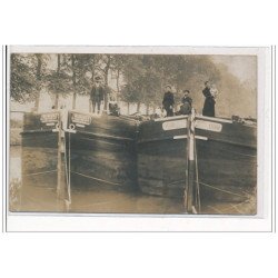 CHOISY AU BAC : CARTE PHOTO - BATTELLERIE - PENICHES - très bon état