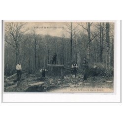 SAINT JULIEN LE PETIT : Chantier de scieurs de long au Verdier - très bon état