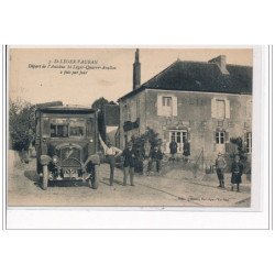 SAINT LEGER VAUBAN : Départ de l'autobus St Léger-Quarré-Avallon  - très bon état