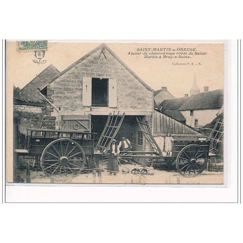 SAINT MARTIN SUR OREUSE : Atelier de charronnage route de St Martin à Bray-sur-Seine - état
