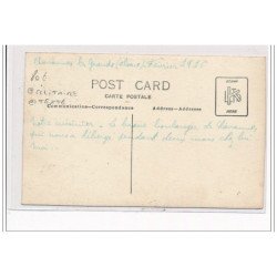 CHAVANNES LES GRANDS : CARTE PHOTO - MILITAIRES - Le Cuisinier, le boulanger (TEXTE) Février 1916 - très bon état