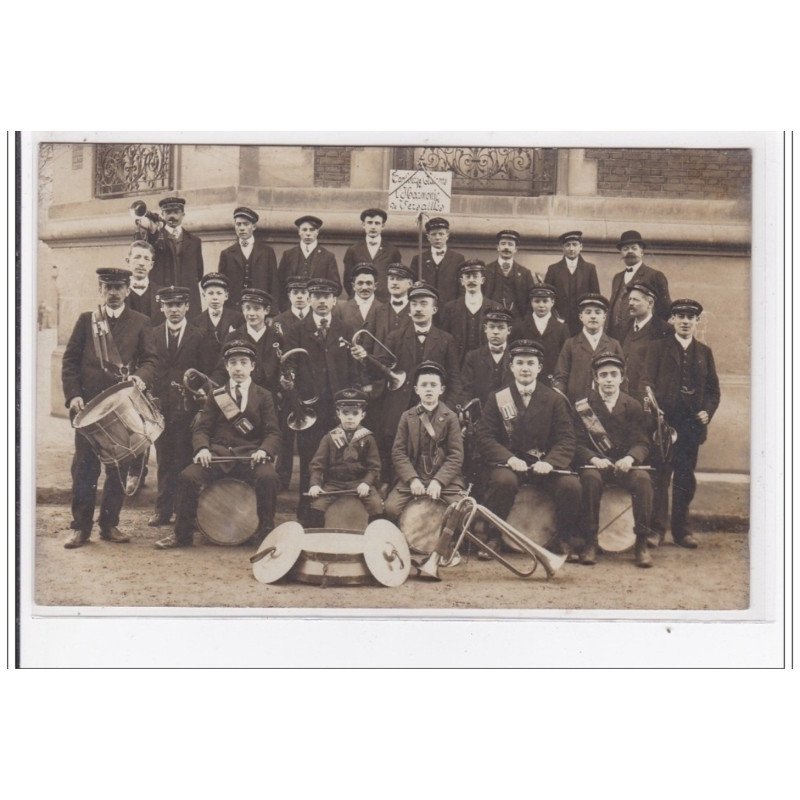 VERSAILLES : carte photo de l'Harmonie vers 1910 - très bon état