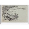 HYERES : carte de service illustrée par Jordic pour le Palmier (journal vers 1900)- très bon état