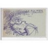 HYERES : carte de service illustrée par Jordic pour le Palmier (journal vers 1900)- très bon état