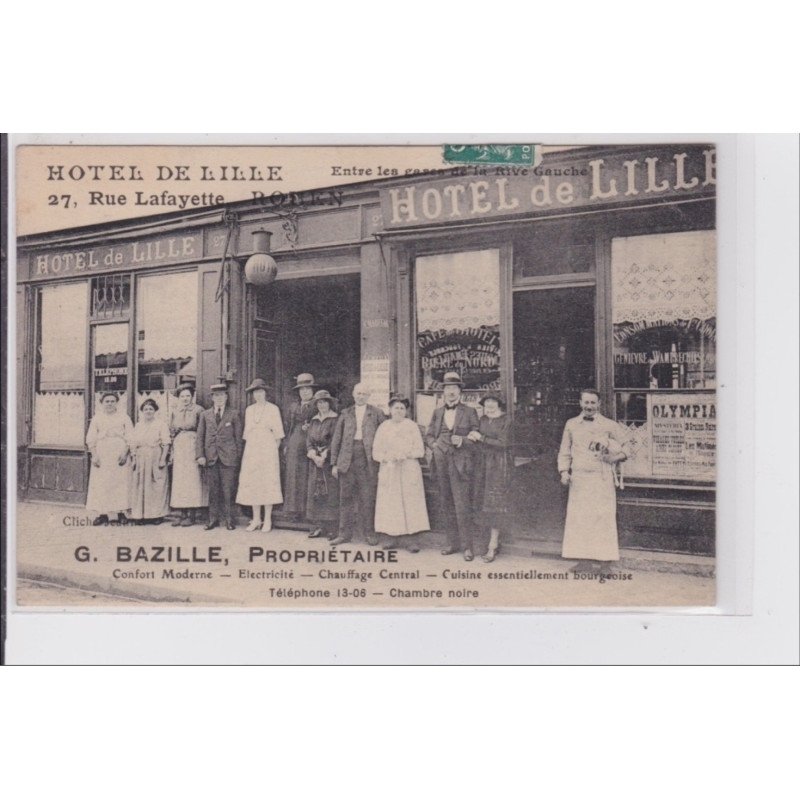 ROUEN : Hotel de Lille BAZILLE - très bon état