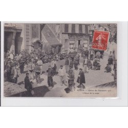 ROUEN : grèves des Terrassiers 1910 - l'heure de la soupe - très bon état