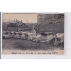 ROUEN : spécialité de monuments funéraires LOREILLE (Saint Sever)- état (éraflures au recto)