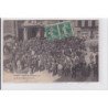 ROUEN : grèves des Terrassiers 1910 - sortie de la Bourse du Travail - très bon état