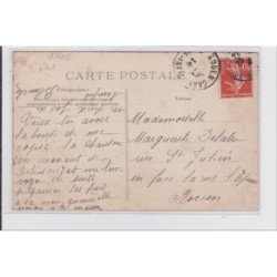 ROUEN : grèves des Terrassiers 1910 - épluchage des pommes de terre - bon état (un coin plié)