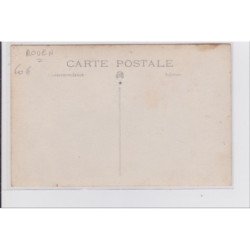 ROUEN : carte photo d'ouvriers sur un chantier - très bon état