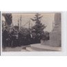 ROUEN : carte photo de Mr MILLERAND (président) devant le monument aux morts - très bon état