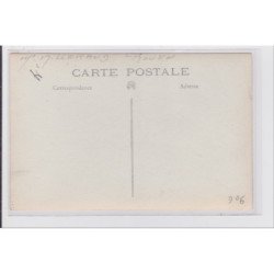 ROUEN : carte photo de Mr MILLERAND (président) devant le monument aux morts - très bon état