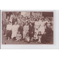 ROUEN : carte photo de l'inauguration du foyer rue des Arsins - très bon état