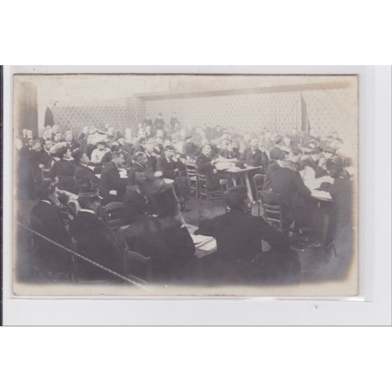 ROUEN : carte photo du congrès socialiste en 1905 - très bon état