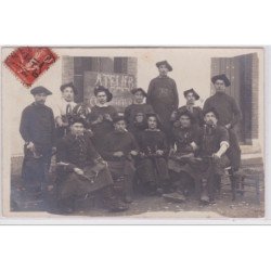 ANNECY : carte photo de chasseurs alpins (cordonniers) - très bon état