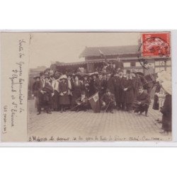 RIVE DE GIER : carte photo du groupe esperantiste de Saint Chamond et Saint Etienne (ESPERANTO) - très bon état