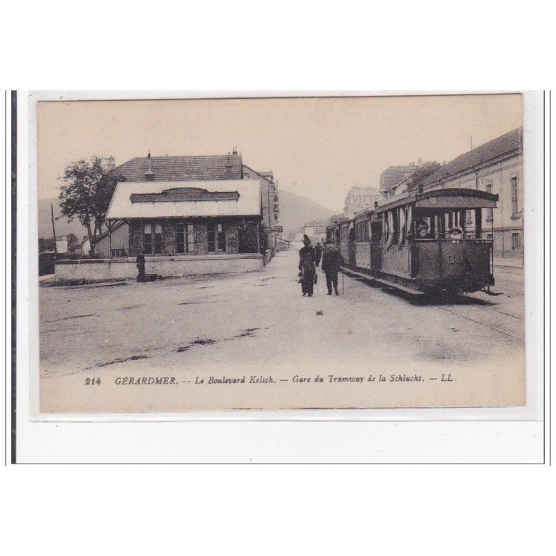 GERARDMER : le boulevard kelsch, gare du tramway de la schlucht - tres bon etat