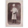 FRETEVAL : carte photo du cuisinier de l'Hotel Gaspard (un brin vulgaire ?) en 1930 - tres bon etat