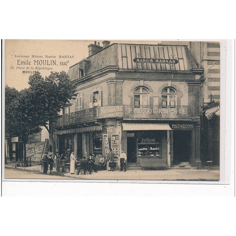 MOULINS - Ancienne Maison Marius Marnas - Emile Moulin - PHOTOGRAPHIE - très bon état MOULINS - Ancienne Maison Marius Marnas - Emile Moulin - PHOTOGRAPHIE - très bon état