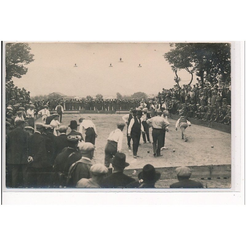 LA VOULTE SUR RHONE (?) - CARTE PHOTO - JEU DE BOULES - PETANQUE - très bon état