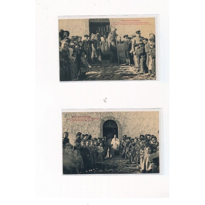 ARIEGE - Série de 6 CPA - MONTREURS D'OURS - très bon état