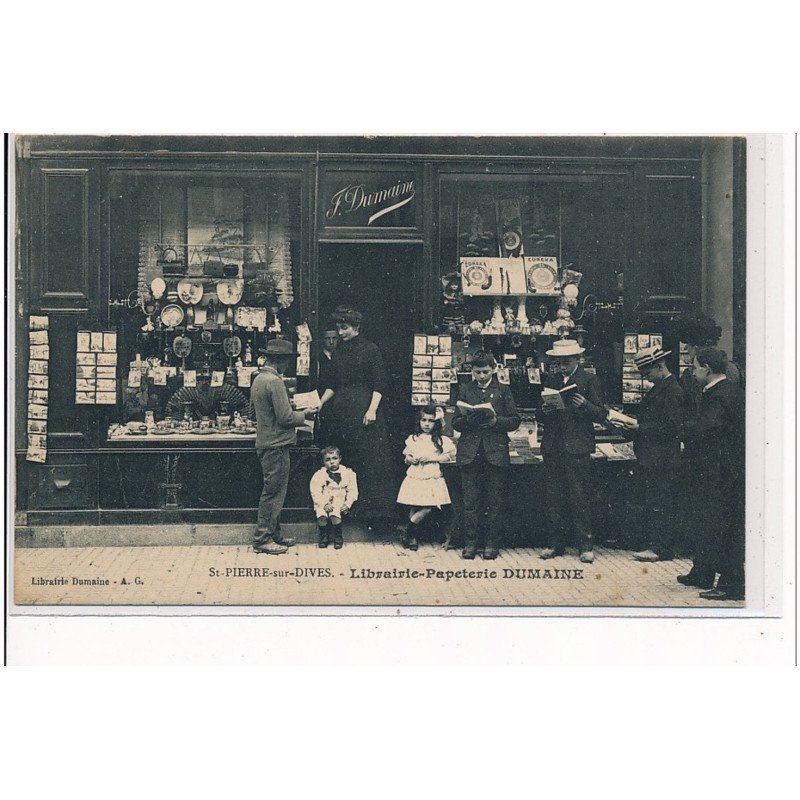 SAINT PIERRE SUR DIVES - Librairie-papeterie Dumaine - très bon état
