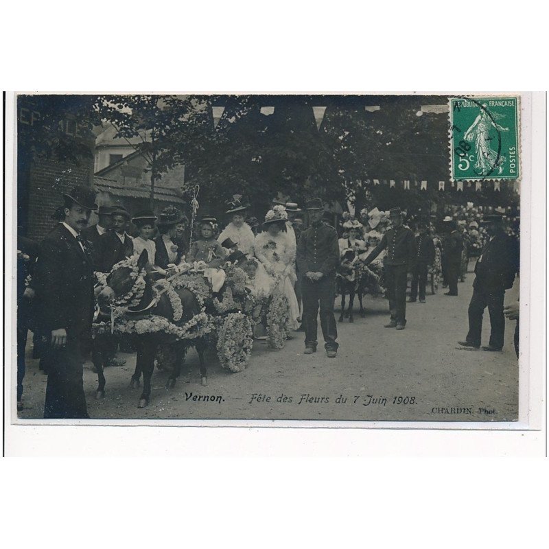 VERNON - Fête des Fleurs du 7 Juin 1908 - très bon état