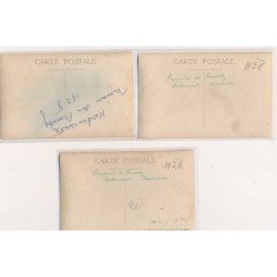 HARDENCOURT - Lot de 3 CARTES PHOTOS - Maison des Reverdy 1928 - très bon état