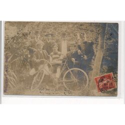 QUIMPER - CARTE PHOTO - CYCLISME - VELO - état