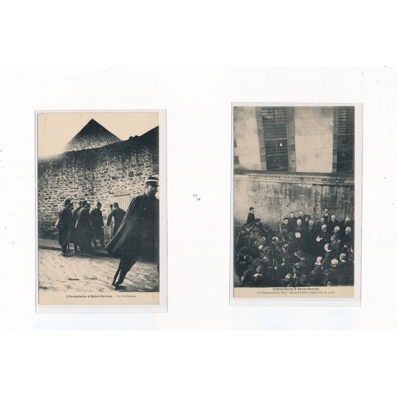 SAINT SERVAN - Lot de 4 CPA - INVENTAIRES 1906 - très bon état SAINT SERVAN - Lot de 4 CPA - INVENTAIRES 1906 - très bon état