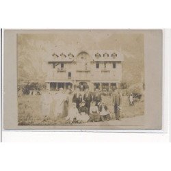 BOURG D'OISANS - CARTE PHOTO - GRAND HOTEL - très bon état