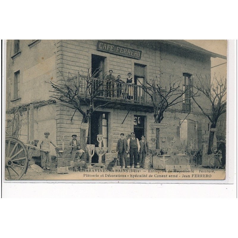 CHARAVINES LES BAINS - Entreprise de mâçonnerie, peinture, plâtrerie Jean Ferrero - très bon état CHARAVINES LES BAINS - Entreprise de mâçonnerie, peinture, plâtrerie Jean Ferrero - très bon état