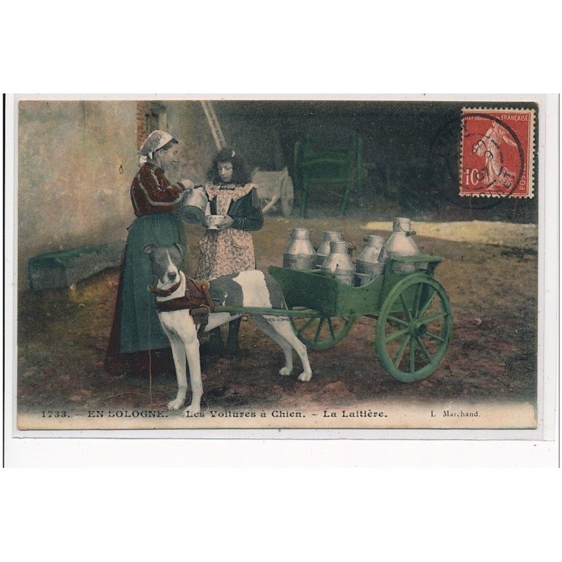 EN SOLOGNE - Les voitures à chien - la laitière - très bon état