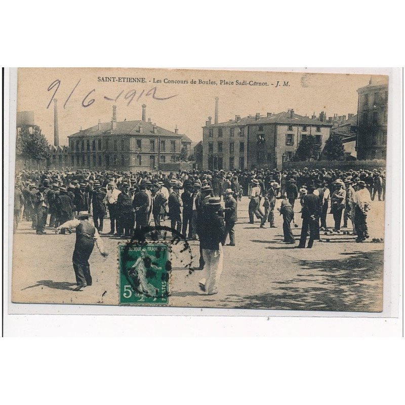SAINT ETIENNE - Le Concours de boules, place Sadi-Carnot - très bon état SAINT ETIENNE - Le Concours de boules, place Sadi-Carnot - très bon état