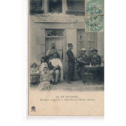 EN SOLOGNE - Enseigne originale à MARCILLY EN VILLETTE - très bon état